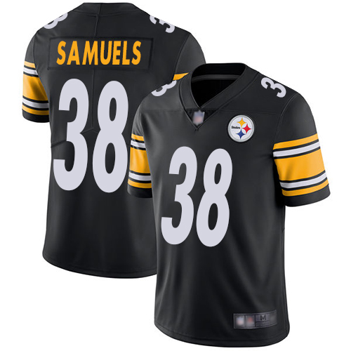 Men Pittsburgh Steelers Football #38 Limited Black Jaylen Samuels Home Vapor Untouchable Nike NFL Jersey